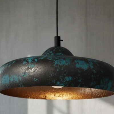 brssa9 (3) Verdigris Patina Pendant Light