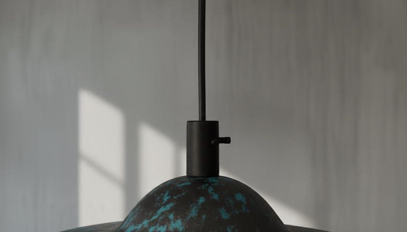 brssa9 (4) Verdigris Patina Pendant Light