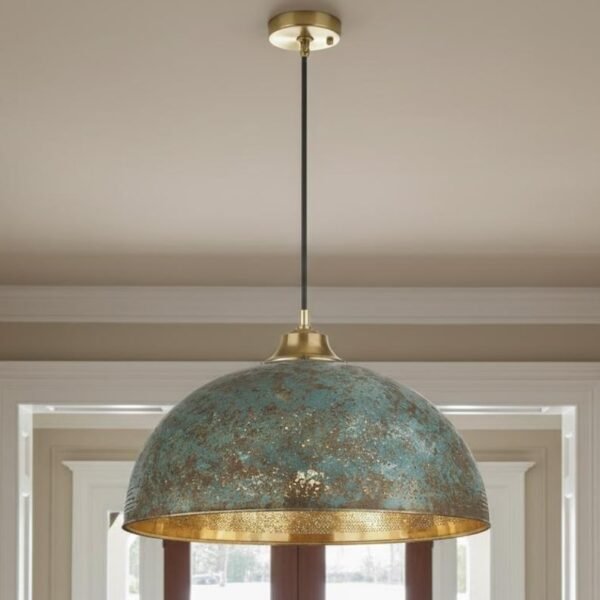 il_794xN.7656086282_lq5u (1) Verdigris Brass Dome Pendant Light